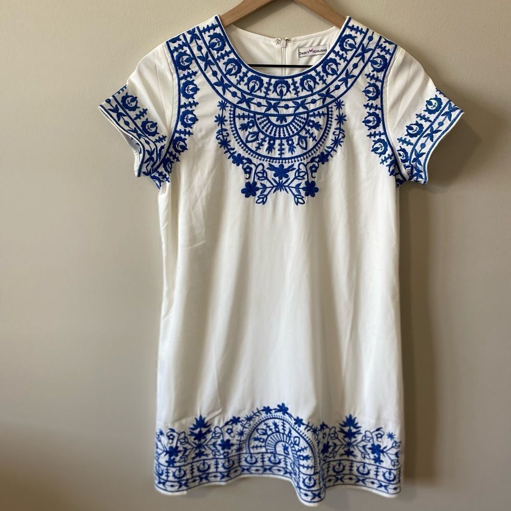 Dainty Hooligan Embroidered Shift Dress